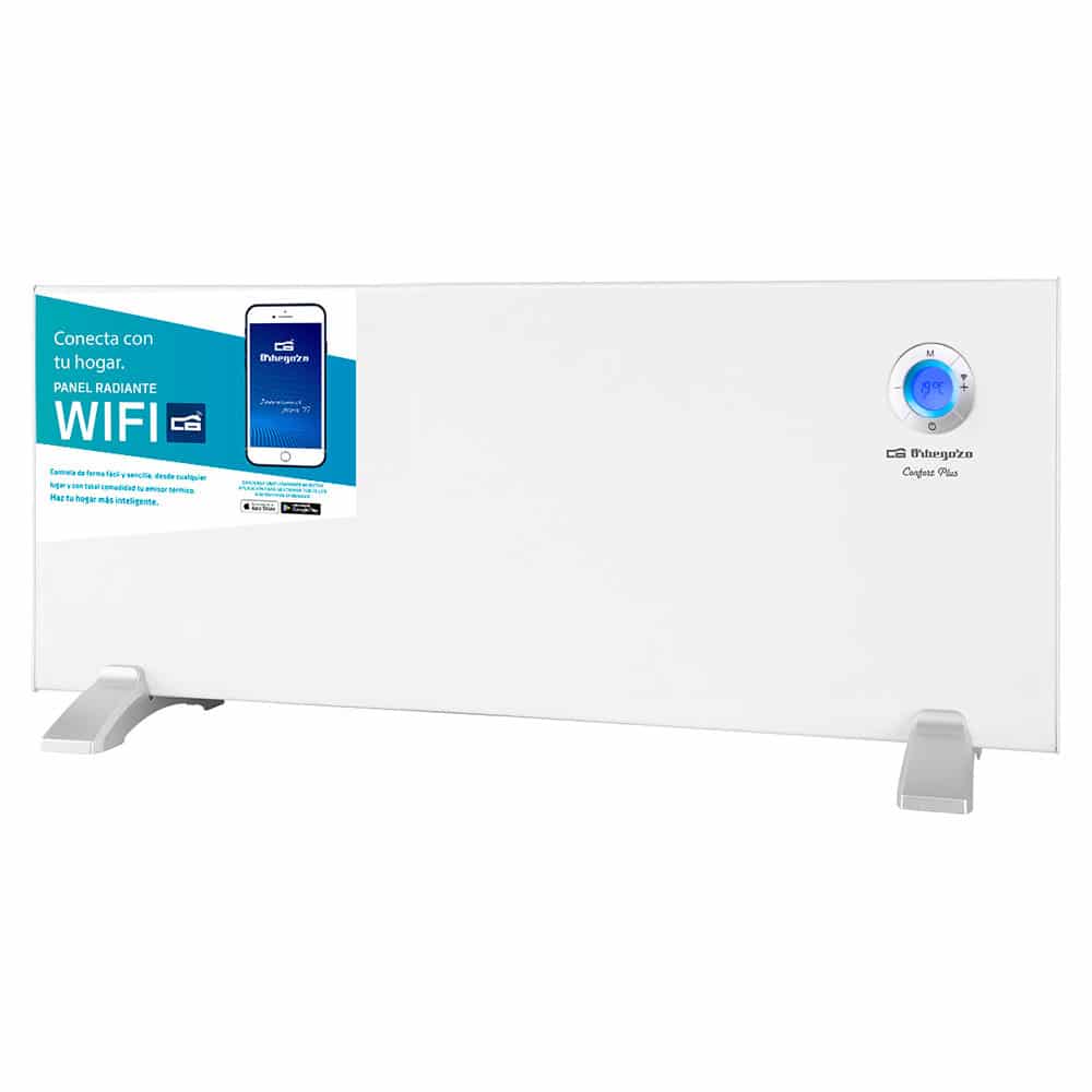 ORBEGOZO REW 2000  2000 W Panel radiante WIFI. Control táctil. Programación diaria y semanal.