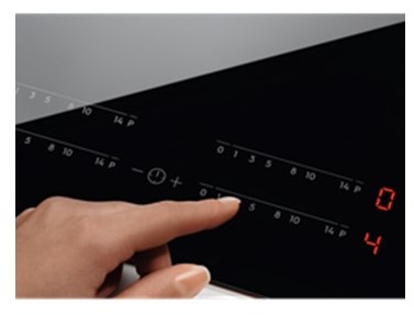 AEG Placas Serie 6000 Flex, 60 cm, Puente, 3 zonas: 28 cm y 2x21 cm, Controles Slider (0-14 con 3 zo
