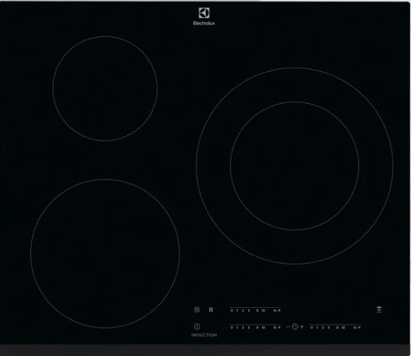 ELECTROLUX INDUCCIÓN 60 cm, 3 zonas, Zona 28 cm, Hob2Hood, D. Touch individual, 5,2 Kw, Temporizador