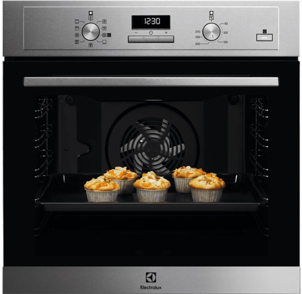 ELECTROLUX HORNOS SteamBake, Multif.8 + PlusSteam, Cavidad XXL, Display LED Blanco, Mandos escamot.,