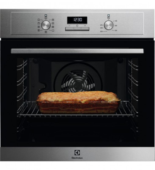 Electrolux Horno Serie 600, SurroundCook, 72L.,60 cm.,Inox Antih., Aqua Clean, Multif. 9, Display LE