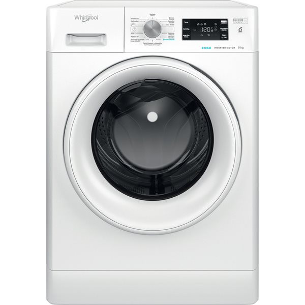 WHIRLPOOL Lavadora carga frontal, 9Kg.1200rpm Bca.