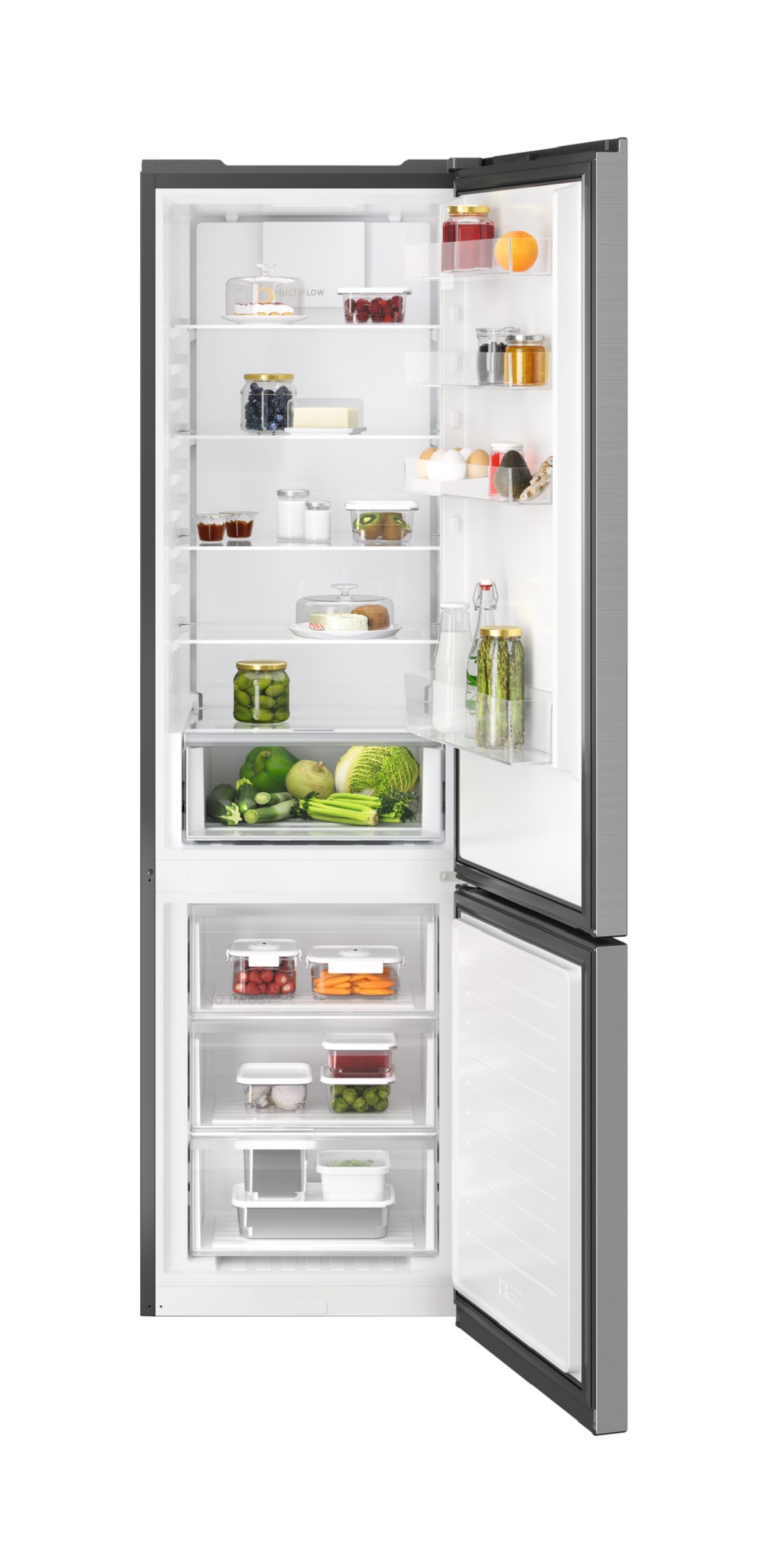 AEG COMBIS NO-FROST LIBRE INSTALACIÓNAncho 60 cm Look InoxD363L.Look Inox2,02 mts x 60 cmsTwinTech: